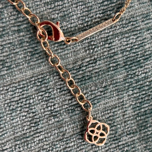 Kendra Scott Gold and Faceted Rose Quartz Gift Set. Dee Earrings & Kiri Necklace - Picture 5 of 6